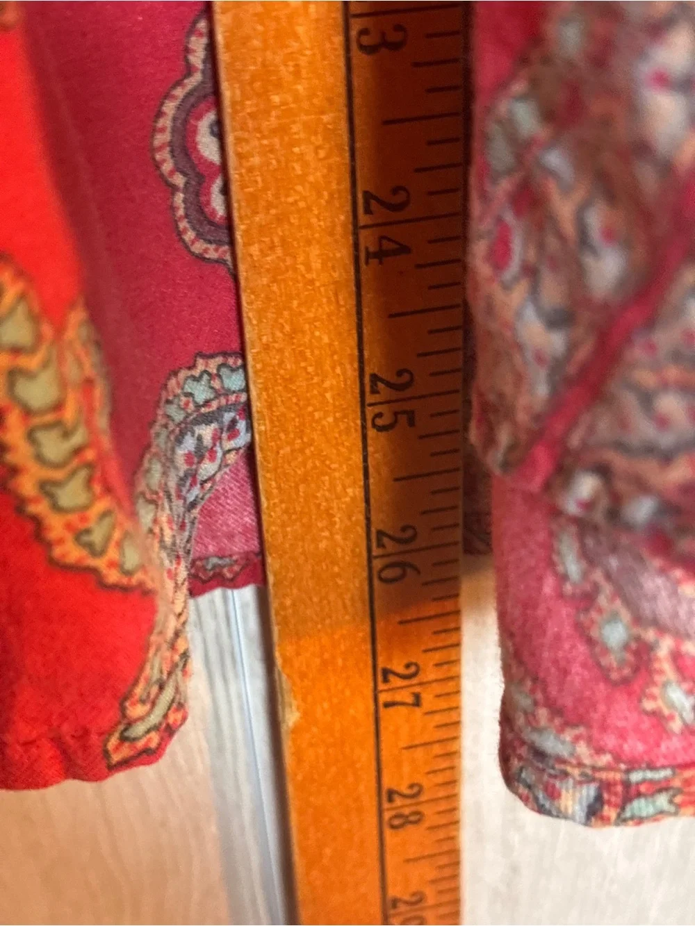 Lauren Ralph Lauren Red Paisley Cotton Modal Pajama Set Size L